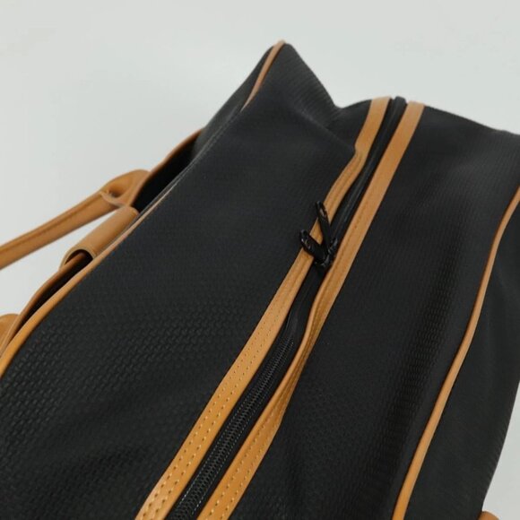 SAINT LAURENT Boston Bag PVC Leather Black Auth am8817 - Picture 7 of 16
